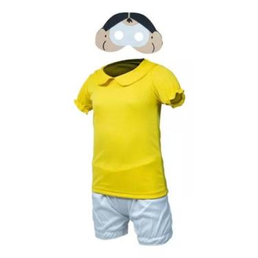 Imagem de Fantasia Roupa Infantil Magali 12 meses  a 12 anos - SGB Modas , M 4 a