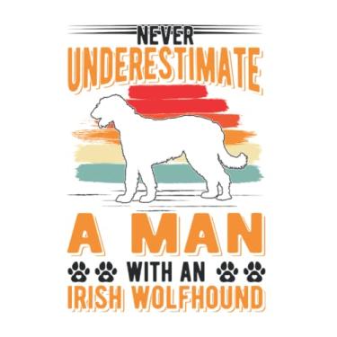 Imagem de Irischer Wolfshund Tagesplaner: Irischer Wolfshund Alter Mann Irish Wolfhound/Kalender 2022 / Wochenplaner Tagesplaner Planer/Planungsbuch To-Do-Liste / 6x9 Zoll / 100 ausfüllbare Seiten