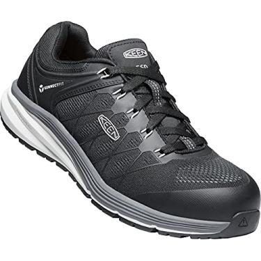 Imagem de KEEN Utility Tênis de trabalho masculino Vista Energy Low HeightSneakerComposite ToeESD, Vapor/Preto, 9.5 Wide