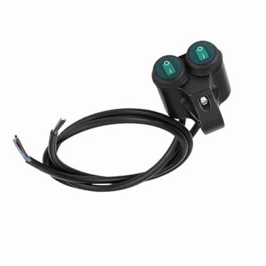 Imagem de Farol de Guidão de Motocicleta, Luzes de Neblina, Buzina, Botão de Controle Duplo, Interruptor 100% e para Modificação de Motocicleta (Um tipo)