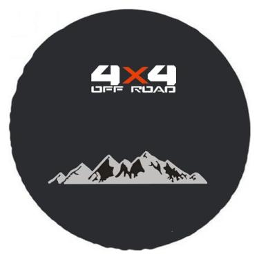 Imagem de Aolowewin para Toyota Rav4, Honda Cr-V, Jeep Compass Liberty Capa de Pneu Sobressalente(4X4 Off-Road), Protetor de Roda Sobressalente À Prova de Intempéries, Serve Na Maioria Dos S (Tamanho: 225/65R17