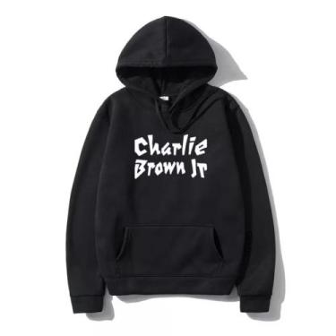 Imagem de Moletom Canguru Charlie B Jr. Unissex - Kesdey confeccoes, Preto, P