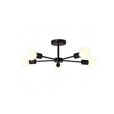 Imagem de Plafon Taschibra Cyber 5 Preto E27 Bivolt