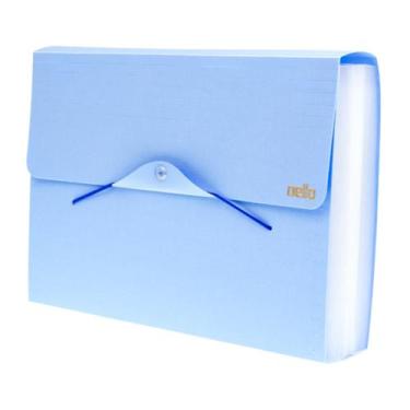 Imagem de Pasta sanfonada A4 Linho Serena tons pasteis com 31 divisórias - Dello