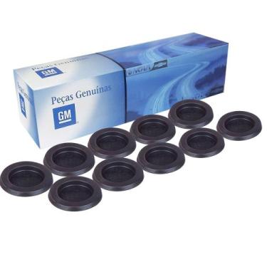 Imagem de Kit 10 Tampao Borracha Do Assoalho 38mm Pecas Genuinas Gm Onix prisma 