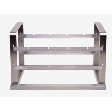 Imagem de Suporte para Grelhas e espeto para churrasqueira INOX 59 CM  - SELMETA