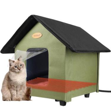 Imagem de Casa para Gato HXPLN Aquecida e Isolada - À Prova de Intempéries para 