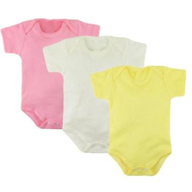 Imagem de Kit 2, 3, 4 ou 5 Body Bebê Enxoval Manga Curta PMG Algodão - Koala Bab