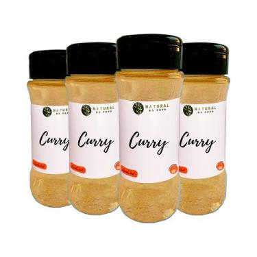 Imagem de Curry Em Pó Puro Tempero Autentico Alta Qualidade Pote com Dosador Kit