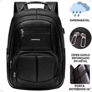 Imagem de Mochila Masculina Impermeável Escolar Trabalho Reforçada Esportiva Gra