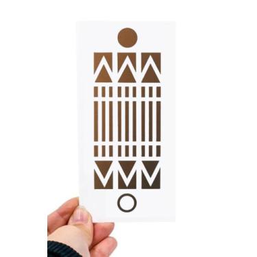 Imagem de Placa Grafico Luxor PVC 15x15cm - Radionica Radiestesia - Dhonella