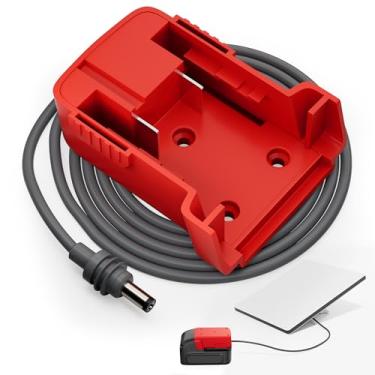 Imagem de RVMARINEPAT Para Starlink Mini Cabo De Alimentação Dc Para Bateria De 18 V Com Cabo De 3,2 Pés 18 Awg, Para Starlink Mini Acessórios Adaptador De Alimentação Para Configuração Starlink Portátil 1M