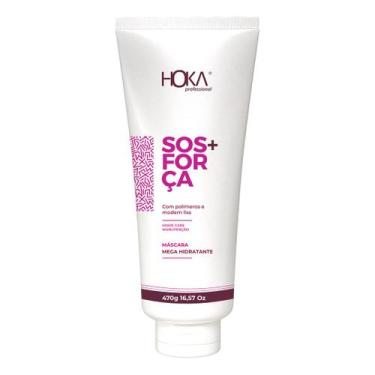 Imagem de Máscara mega hidratante sos  força desmaia cabelo 470g hoka - Hoka Cos