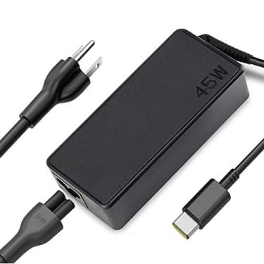 Imagem de 45W USB C Carregador Compatível com hp / Dell / Lenovo / Acer chromebook / Asus / Samsung / Sony Charger Carregamento Rápido Tipo C Adaptador ac Fonte