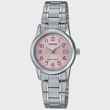 Imagem de Relógio casio feminino rosa prata LTP-V002D-4BUDF