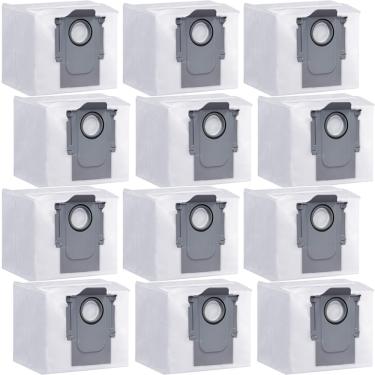 Imagem de Pacote com 12 sacos de pó para Roborock Q5 Q5 + Q7 Q7 + Q7 Max Q7 Max + S7 MaxV Ultra S8 + S8 Pro Ultra