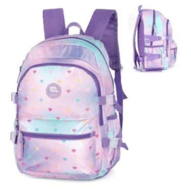 Imagem de Mochila Costa Roxo Up4you Feminino Escolar - Luxcel