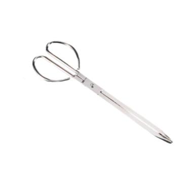 Imagem de Generic Fire pinças de fogo acampamento Tong transportando aço inoxidável aço portátil Firewood Logber Grabber Firewood Grabber para acampamento de fogão, Comprimento 35cm