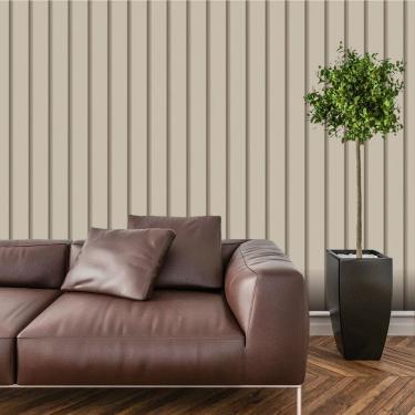 Imagem de Papel De Parede Adesivo Ripado Madeira Lavável Cozinha  3 metros