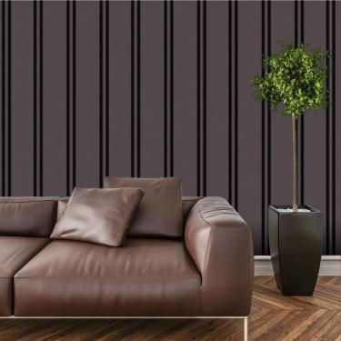 Imagem de Papel De Parede Adesivo Ripado Madeira Lavável Cozinha  3 metros