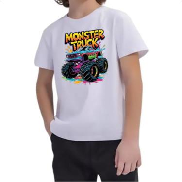 Imagem de Camiseta Infantil Monster Truck Splash Art - Alearts, 14