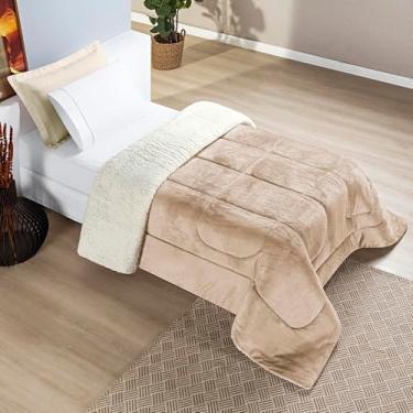 Imagem de Cobertor Frio Intenso FOFÃO Casal Queen King Solteiro Coberdrom Dupla Face Macio coberta Quente (Caqui)