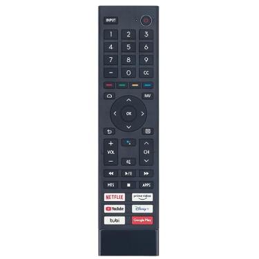 Imagem de Controle remoto de substituição de voz ERF3F80H aplicável para Smart TV Android Hisense 4K UHD 50U6G 55A6G 65U6G 43A6G 75U6G 50A6G 65A6G 70A6G 55U6G 60A6G 75A6G 75A66FUA 65A53FUA 55A53FUA 55A5A53FUA
