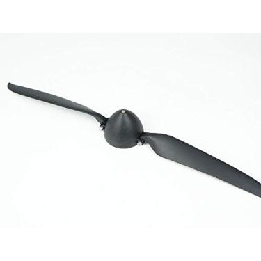 Imagem de Viloga RC Folding Propeller 15.5×9.5 inch w/Spinner Size D51×H40mm, and Motor Shaft Diameter φ5.0 with Nylon Plastic Spinner for RC Plane Drone Remote Control Airplane (15.5×9.5, Shaft φ5.0)