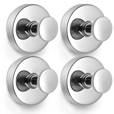 Imagem de Besti Ganchos de ventosa de chuveiro, forte poder de sucção, ganchos de toalha para porta de vidro de chuveiro, banheiro, cozinha, espelhos, azulejos, comporta até 5 kg, ideal para toalhas, roupões de