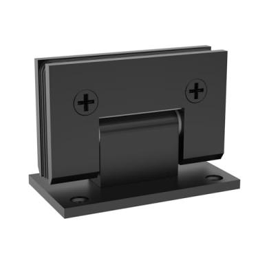 Imagem de AatrixQuayn Dobradiças de porta de chuveiro de vidro de latão sólido resistente de 90 graus, substituição de ferragens de porta de chuveiro para vidro temperado de 5/16" (8 mm) - 12 mm de espessura