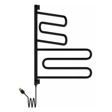 Imagem de Toalheiro Elétrico Nóbile   Articulado Preto Fosco   220V