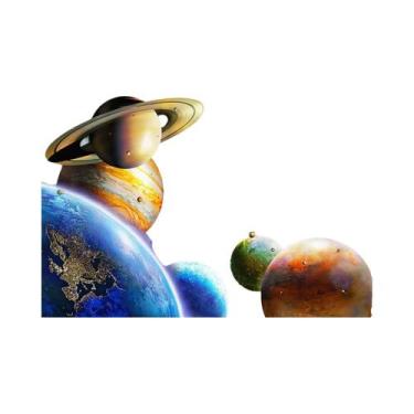 Imagem de Quebra-cabeça Do Sistema Solar 1000/500/300 Peças Jogo De Atividades F