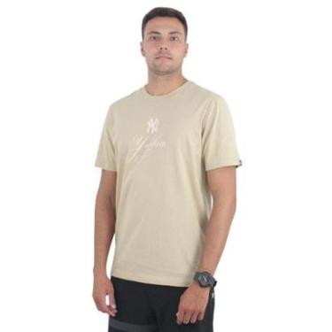 Imagem de Camiseta New Era Classic New York Yankees Areia-Unissex