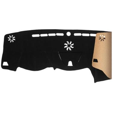 Imagem de QUYDDC Capa de painel adequada para Jeep Cherokee 2014-2023 (não serve para Grand Cherokee/não serve com modelos HUD) | Antirreflexo, proteção solar, à prova de poeira, à prova de UV | Capas de painel