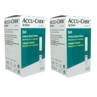 Imagem de Tiras Medidor Glicemia Accu Check Active 100 Unidades - Accu-chek