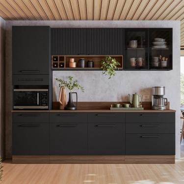 Imagem de Cozinha Completa Itatiaia Exclusive 260cm Em Aço Grafite