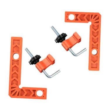 Imagem de Ｂｅｓｇａ Régua de ângulo reto de 90 graus com 2 grampos de canto, ferramenta de carpinteiro, esquadro de fixação para armários de moldura de quadro, S