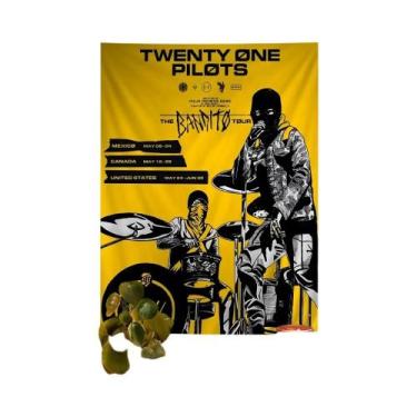 Imagem de Tapeçaria De Desenho Animado Boêmio Mandala T-Twenty One P-Pilots Lenç