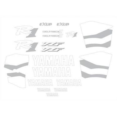Imagem de Kit Adesivos Compatível Com Yamaha Yzf R1 2000 Azul R100az - SPTS