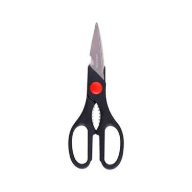 Imagem de Tesoura De Cozinha Multiuso Com Quebra Nozes Aço 21 Cm - Clink