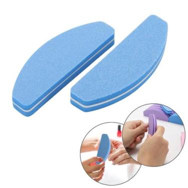 Imagem de 2 Un Lixa Para Unhas Bumerangue Polidora Profissional Grão 100/180 - K