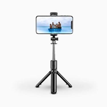 Imagem de Bastão de Selfie Retrátil com Tripé Integrado e Controle - Atumme