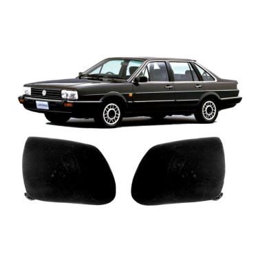 Imagem de Par Acabamento Puxador Porta Dianteira Santana Preto L.d/le