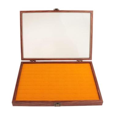 Imagem de simhoa Caixa de joias com tampa transparente, organizadora portátil com trava, à prova d'água, versátil, à prova de poeira, para presentes e mulheres, Style a