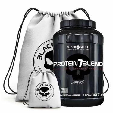 Imagem de Protein 7 Blend 840G + Mochila  - Black Skull (Caramelo)-Unissex