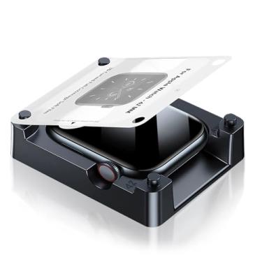 Imagem de Smiling Pacote com 6 protetores de tela e kit de fácil instalação compatível com Apple Watch Series 10 (2024) 42 mm, protetor de tela de TPU macio autorreparável, antiarranhões, sem bolhas, sensível