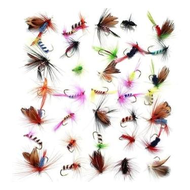 Imagem de Kit 12 Iscas Artificiais Mosca Mosquitinho Mosquinha Pesca