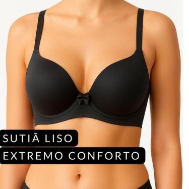Imagem de Sutia Com Bojo Sutiã Feminino Reforçado Confort Alta Sustentaçao Levan