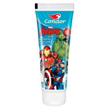 Imagem de Gel Dental Infantil Condor com Flúor Bubble Gum Avengers 100g