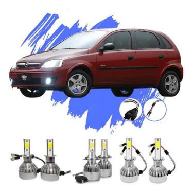 Imagem de Lâmpada Led Corsa 2002 A 2012 H1 H3 H7 V10 - Efeito Xênon